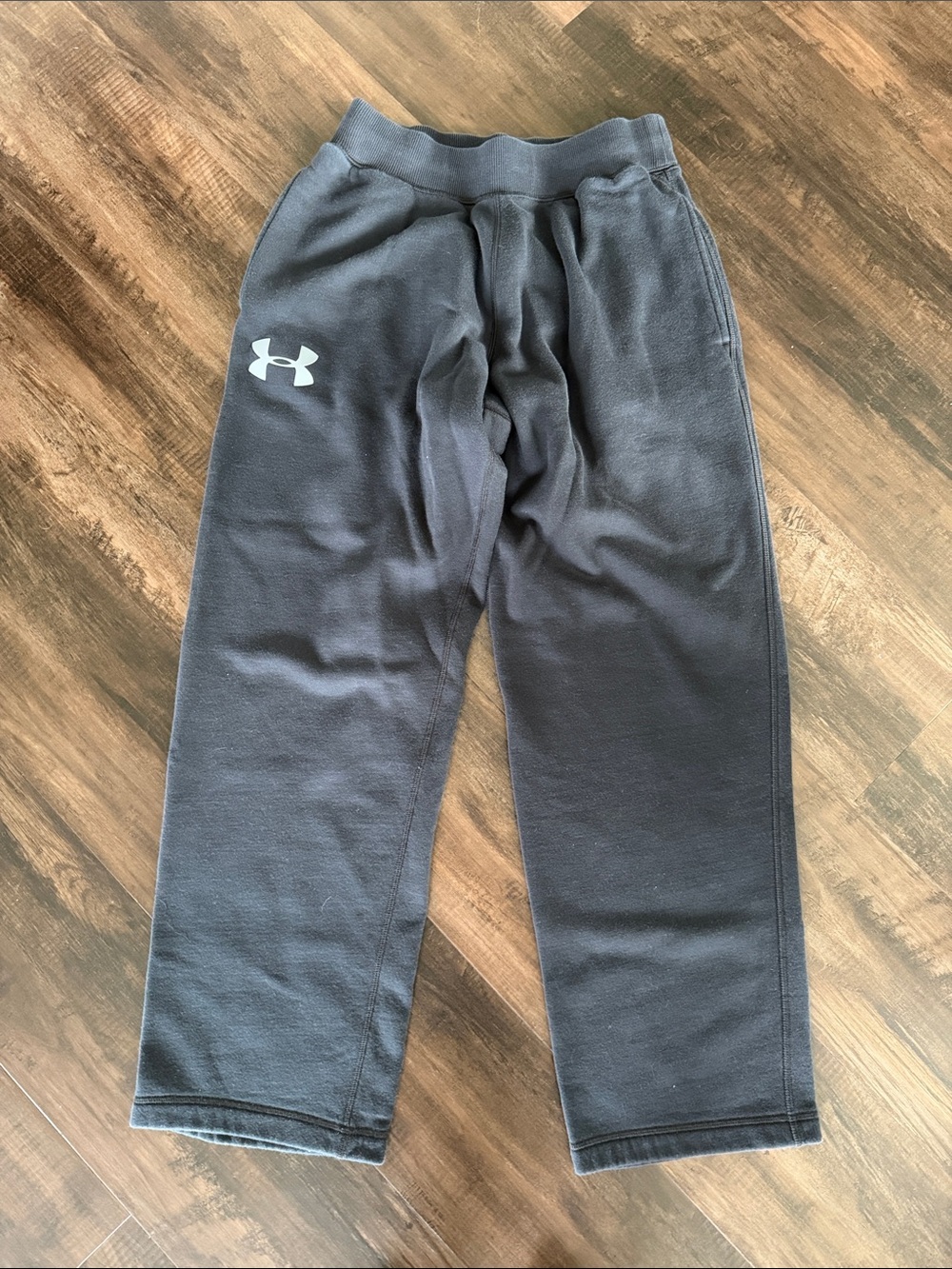 Under Armour Black Sweat Pants with White Logo